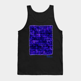 Skulls Corroded Masses Blue Tank Top